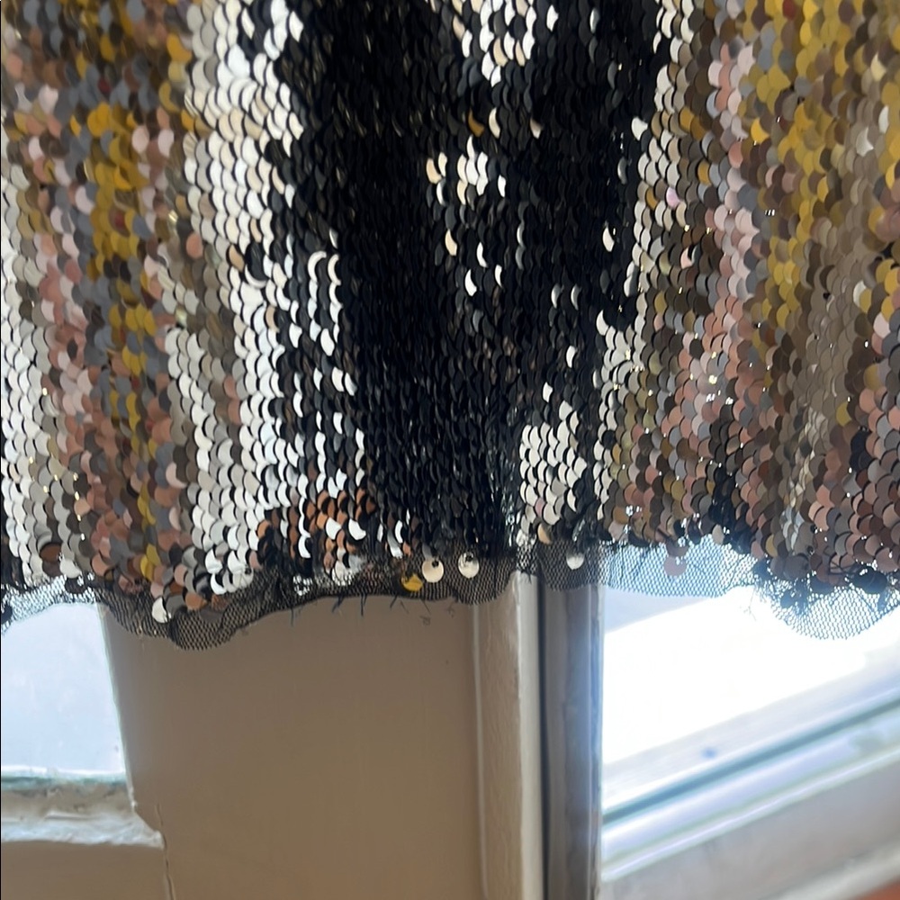 ZARA Silver Sequin Dress - Picture 4 of 5